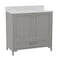 Flash Furniture Haven 36 Inch Bathroom Vanity w/Sink, Storage Cabinet w/Soft Close Doors and Bottom Drawer, Gray FS-BN-4-36-KD-GY-GG - alternate 5